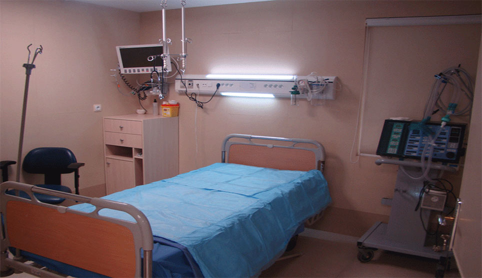 Room Of Golsar Hospital In Rasht City