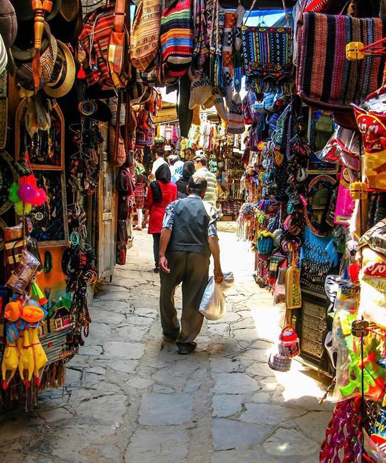 Masouleh Marketplace In Iran