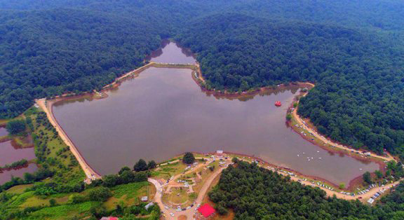 Earthen Dam In This Village