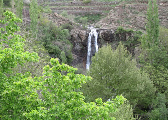 Naran Waterfall Or Kaftarloo Waterfall In Tehran