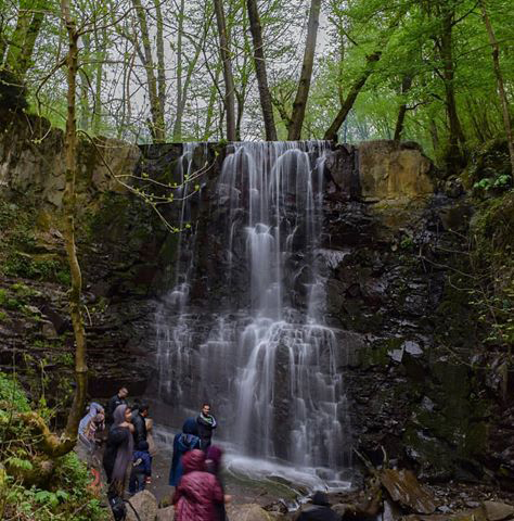 Lounak Waterfall In Iran