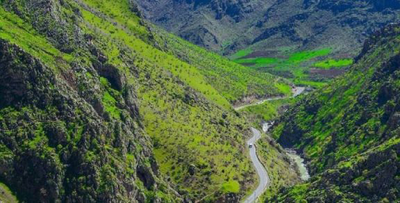 جاده روستای نگل کردستان