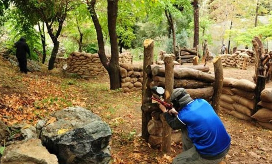 Jungle Paintball In Saravan Forest Park In Gilan Province