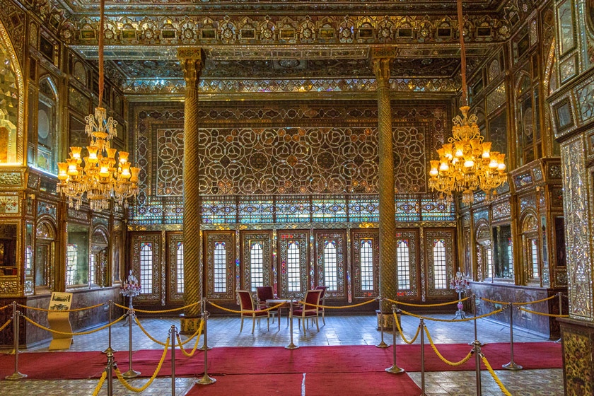 نمایی از داخل کاخ گلستان تهران